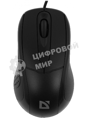 Мышь проводная Defender Standard MB-580 черный, 1000 dpi, USB, кнопки - 3