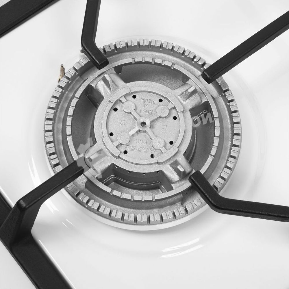 Газовая варочная панель Maunfeld EGHE.64.43CW/G, 4 конфорки, эмалированная сталь, белый