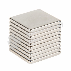 Неодимовый магнит прямоугольник Rexant 10х10х1 мм сцепление 0,6 кг (Упаковка 10 шт)