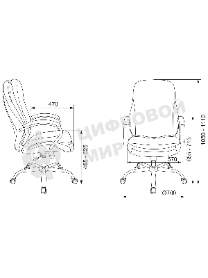 Кресло Бюрократ T-9950SL Fabric Alfa 44 серый, ткань