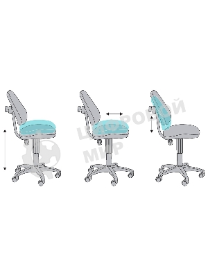 Кресло Бюрократ KD-4 мультиколор, ткань, 120 кг