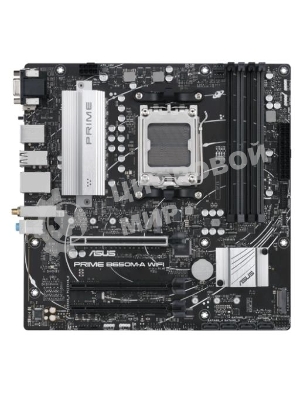 Материнская плата ASUS PRIME B650M-A WIFI II, AM5, AMD B650, 4xDDR5, 4xSATA, 2xM.2, 1xPCI-E 4.0 x16, 2xPCI-E 4.0 x1, 1xHDMI, 1xDP, 1xVGA, 1x 2.5Gb LAN, 2xUSB-A 3.2 Gen 2, 2xUSB-A 3.2 Gen 1, 4xUSB-A 2.0, 3x3.5 мм, 7.1, Micro-ATX
