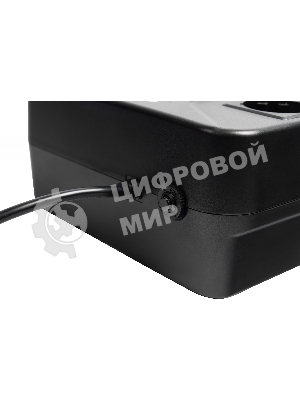 Источник бесперебойного питания SMARTWATT UPS SAFE PRO 1000 черный 1000/600 ВА/Вт, линейно-интерактивный, напольный/настенный, LED индикация, Shuko CEE7/4 - 8 шт. (4 шт. с резервным питанием, 4 шт. - сетевой фильтр)