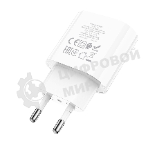 Сетевое зарядное устройство Hoco 20Вт, 3А, QC3.0/PD, 1хType-C, C94A, белый, коробка
