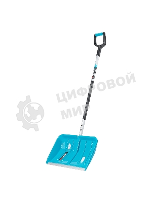 Лопата-скрепер для уборки снега Palisad полипропилен,550х340х1450 мм,алюминиевый черенок, ПВХ, LUXE