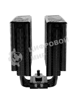 Кулер для процессора Thermalright Royal Pretor 130 черный (4-pin PWM, 158мм, Ni/Cu, 6x6мм, 1x120+1x130мм, 80.45CFM/81.88CFM, 29.4dBA/28.3dBA, 2150PM/1750RPM, S: 1200, 1700, 1851, 2011, 2066, 115X, AM4, AM5, black)