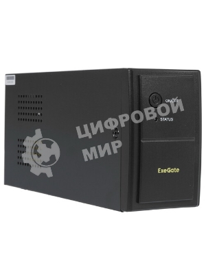 Источник бесперебойного питания ExeGate SpecialPro UNB-600.LED.AVR.EURO 600VA/360W, LED, AVR, 2 евророзетки, черный