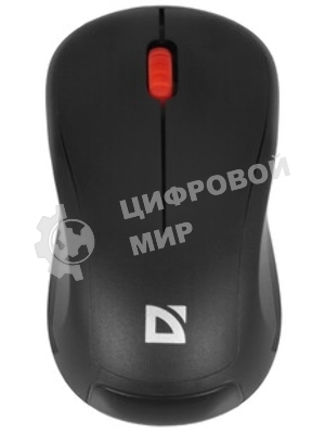 Мышь беспроводная Defender Bit MB-205 черный, 1200 dpi, радиоканал, USB, кнопки - 3