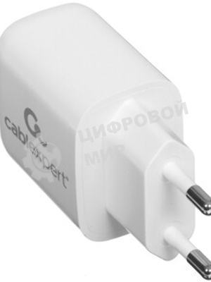 Сетевое зарядное устройство Cablexpert MP3A-PC-58, 10.5Вт, 2.1А, 2хUSB, белый, пакет