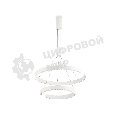 Подвесной светодиодный светильник Ambrella light FL5884/2 WH белый 45W 3000K/4200K/6400K D600/400*1200 (без ПДУ)
