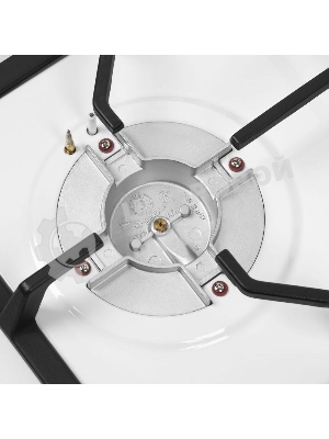 Газовая варочная панель Maunfeld EGHE.64.43CW/G, 4 конфорки, эмалированная сталь, белый