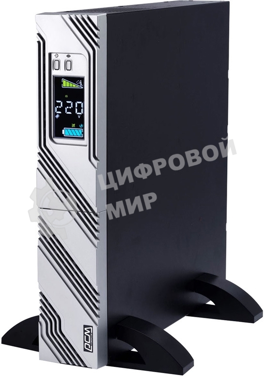 Источник бесперебойного питания Powercom Smart King RT SRT-2000A LCD 1800Вт 2000ВА черный