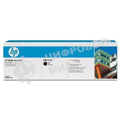 Картридж лазерный HP CB390A черный LJ CM6030mfp/CM6040mfp (19500стр.)