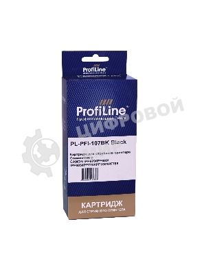 Картридж струйный ProfiLine PL-PFI-107BK для принтеров Canon IPF670/IPF680/IPF685/IPF770/IPF780/IPF785 с чернилами Black