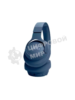 Беспроводные/проводные наушники JBL Tune 720BT синий, полноразмерные, Bluetooth + проводной, до 76 ч.