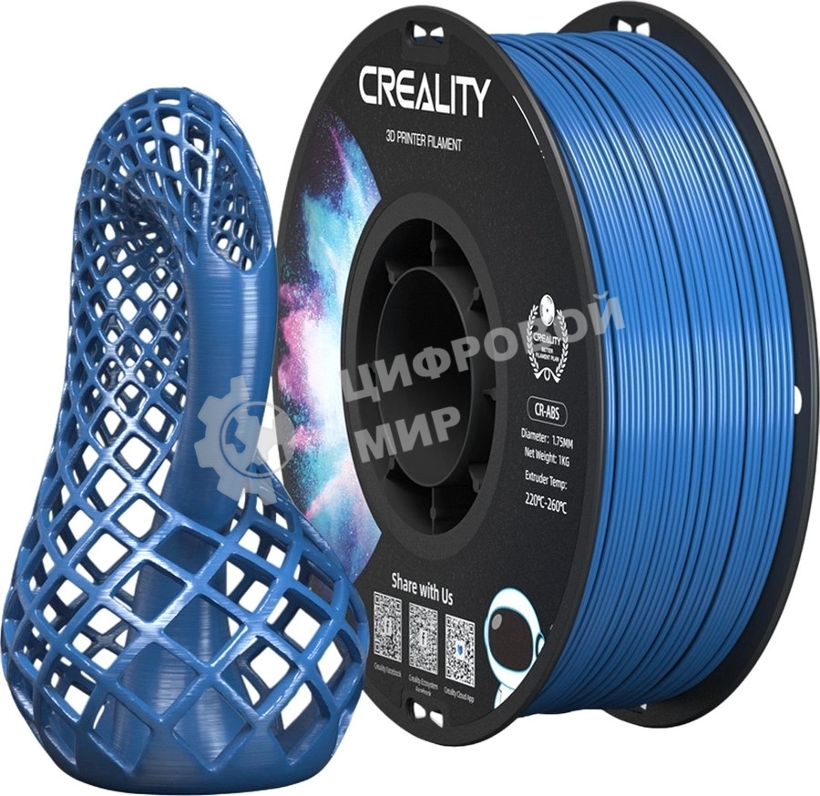 Пластик для принтера 3D Creality 3301020036 CR-ABS 1.75мм 1кг синий