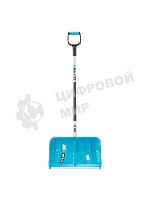 Лопата-скрепер для уборки снега Palisad полипропилен,550х340х1450 мм,алюминиевый черенок, ПВХ, LUXE