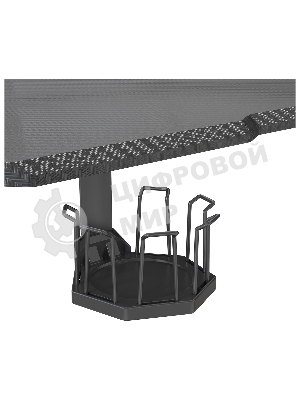 Стол игровой Cactus CS-EDL-GbK столешница МДФ черный, каркас черный