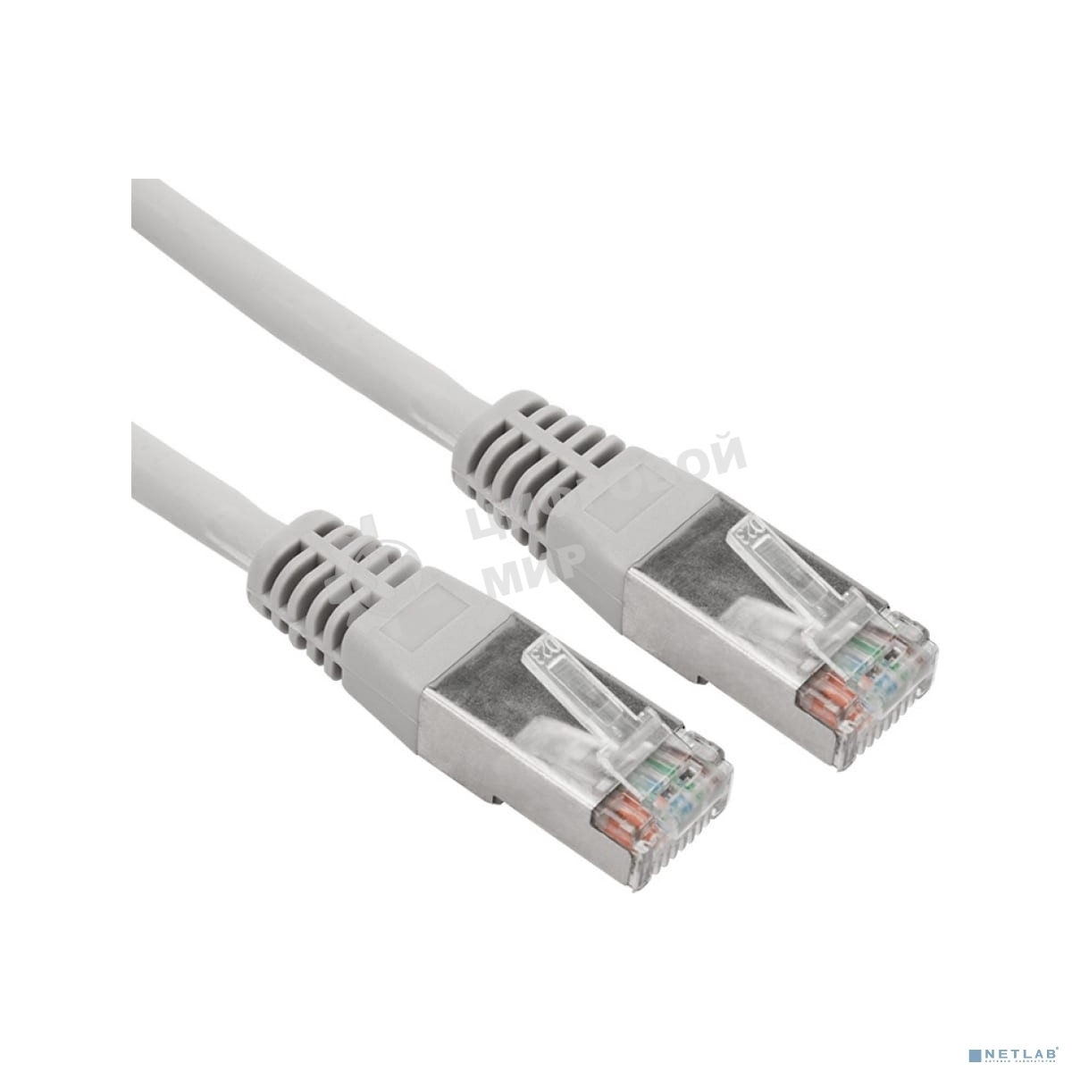 Пaтч-корд Rexant  F/UTP, cat. 5e, RJ45-RJ45, экранированный, 24AWG, LSZH, серый, 0,5м