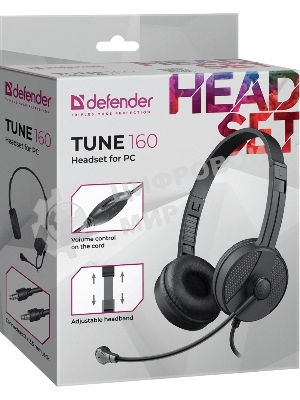 Гарнитура Defender Tune 160 чёрный, проводная
