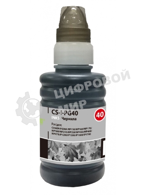 Чернила Cactus CS-I-PG40 черный (100мл) Canon PIXMA MP150/MP160/MP170/MP180/MP210