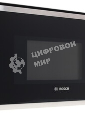 Встраиваемая микроволновая печь Bosch BFL524MS0 нержавеющая сталь, 20 л, 800 Вт, переключатели - поворотный механизм/сенсор