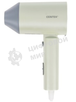 Фен Centek CT-2203 зеленый, 1600 Вт, компактный, ионизация