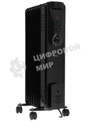 Обогреватель масляный Centek CT-6200 (7 секций) черный, 700/1000/1500Вт, 3 режима, механический термостат