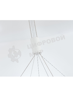 Подвесной светодиодный светильник Ambrella light FL5884/2 WH белый 45W 3000K/4200K/6400K D600/400*1200 (без ПДУ)