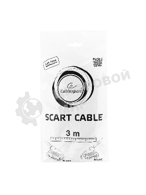 Кабель аудио/видео Gembird CCV-518, SCART/SCART, 21pin, 3м