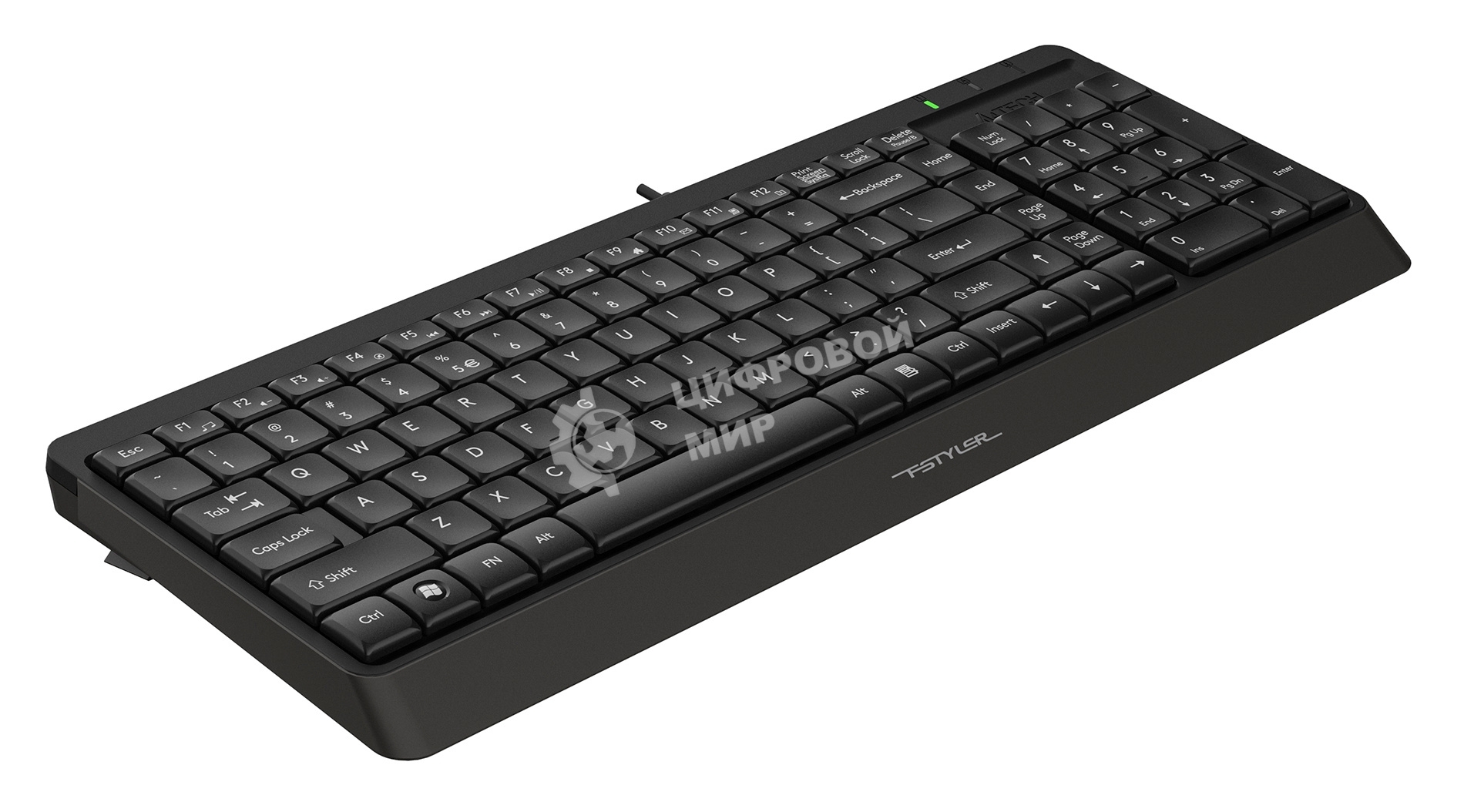 Клавиатура проводная A4Tech Fstyler FK15, USB, черный