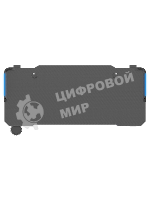 Стол игровой Cactus CS-EDL-GbK столешница МДФ черный, каркас черный