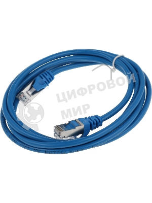 Патч-корд FTP Cablexpert cat.5e, 2м, литой, многожильный синий