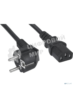 Кабель питания компьютера Cabeus PC-186-VDE-1.0-3M (Schuko+C13) (3x1.0), 3 м