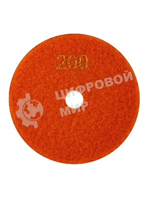 Круг алмазный KRANZ гибкий шлифовальный Черепашка 100 мм, P200, сухое/мокрое шлифование