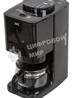 Кофеварка капельная JVC JK-CF37 черный, зерновой/молотый, 0.6 л, 730 Вт
