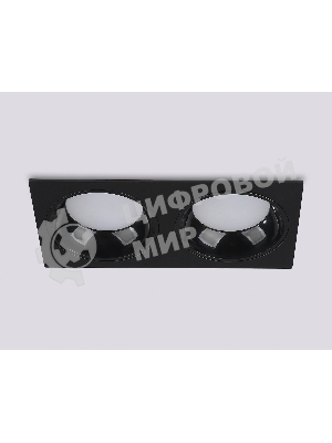Светильник Ambrella light TN52344/2 SBK/GBK черный песок/черный глянец GX53 max 12W 220*115*25