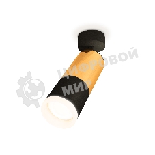 Комплект поворотного светильника Ambrella light XM6302012 SBK/PYG/FR черный песок/золото желтое полированное/белый матовый MR16 GU5.3