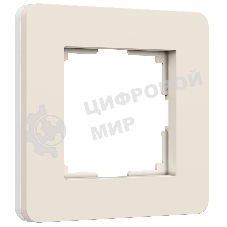 Рамка на 1 пост Split (айвори/белый,  soft-touch) W0013066