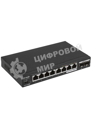Коммутатор Tenda TEM2010X, 8×2.5 Гбит/с + 2×10 Гбит/с SFP+, неуправляемый