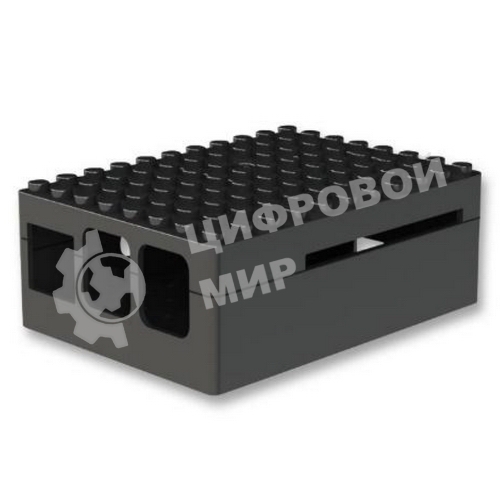 Корпус ACD RA182 black для микрокомпьютера Raspberry Pi 3 черный ABS Plastic Building Block case for Raspberry Pi 3