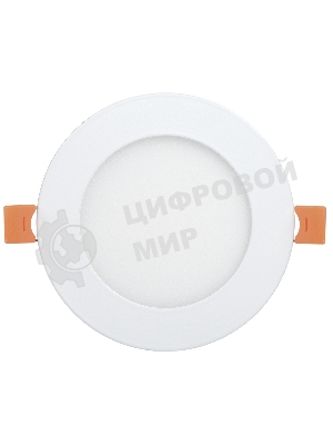 Светильник IEK LDVO0-1602-1-7-K02 ДВО 1602 белый круг LED 7Вт 4000К IP20 алюм. корпус, диам 120 мм