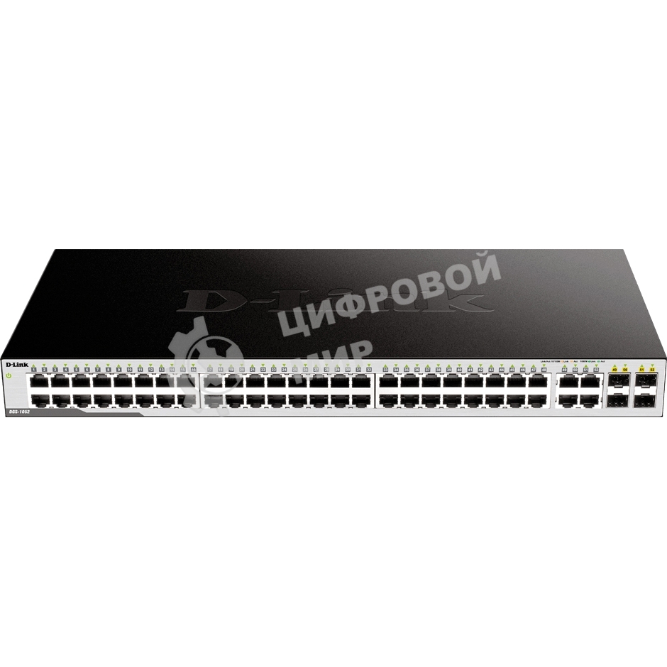 Коммутатор DGS-1052/A3A Unmanaged Switch 48x1000Base-T, 4xCombo 1000Base-T/SFP, Surge 1KV, metal case