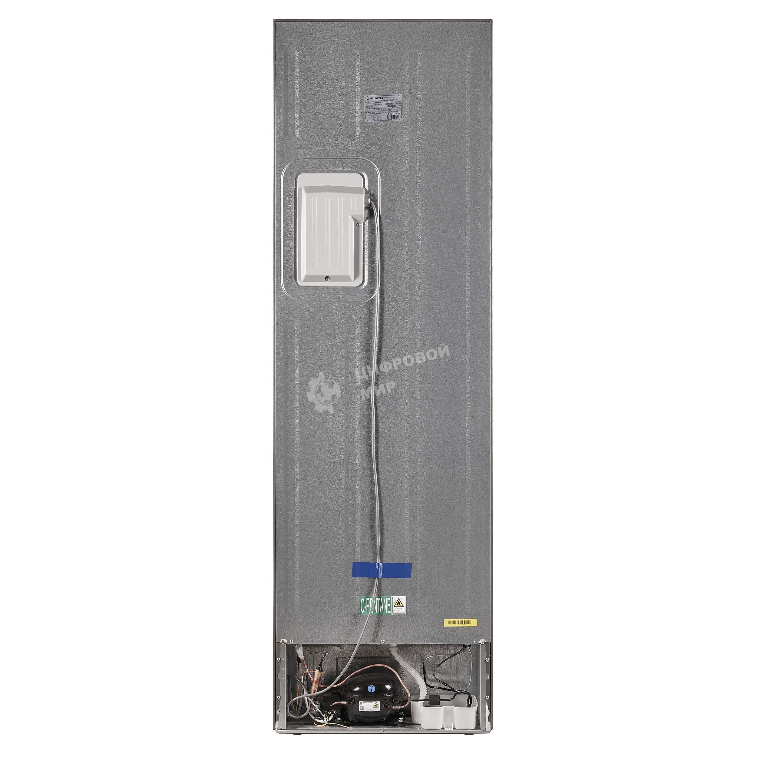 Холодильник Maunfeld MFF200NFХ10 Inverter нержавеющая сталь двухкамерный 271/106л морозилка снизу, No Frost