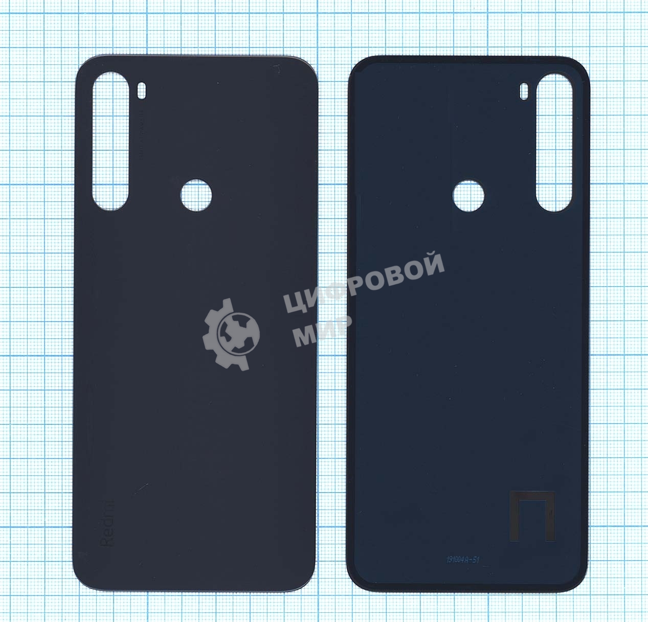 Задняя крышка для Xiaomi Redmi Note 8T черный