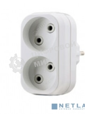Разветвитель Makel 2 гнезда без заземления 10А