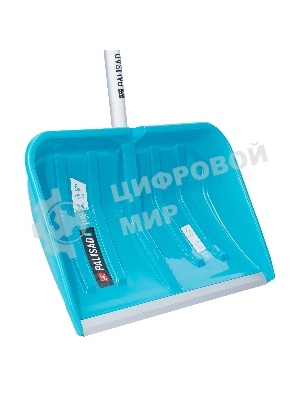 Лопата-скрепер для уборки снега Palisad полипропилен,550х340х1450 мм,алюминиевый черенок, ПВХ, LUXE