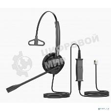 Гарнитура Fanvil HT301 чёрный, проводная, RJ-9, моно, односторонняя