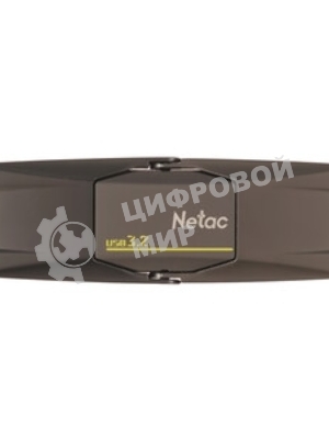 Флешка USB Netac US9 (NT03US9C-512G-32TA), 512Gb, USB 3.2 Gen2 Type-A/USB Type-C, R/W 1000/900, серебристый