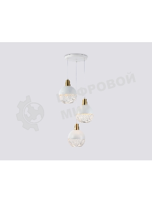 Светильник Ambrella light TR8503/3 WH/CP белый/медь E27/3 max 60W D410*1000